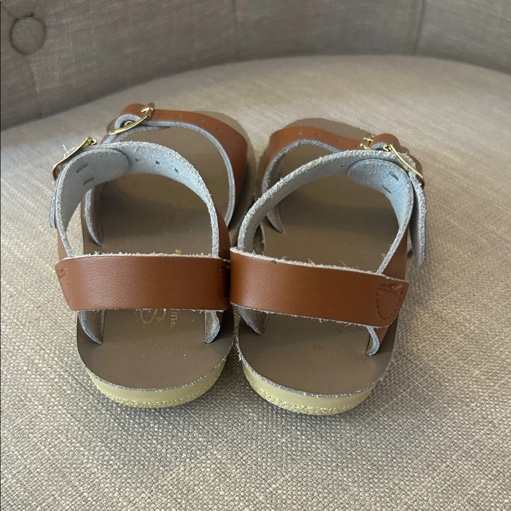 Carter's Toddlers Brown Double-Buckle Leather Sandals